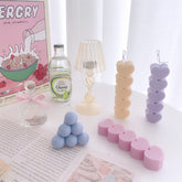 Moule à bougie en forme de cœur